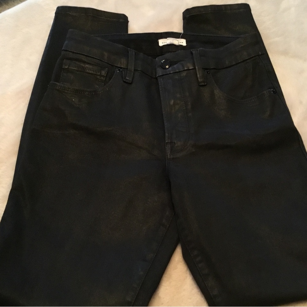 Black Coated Skinny Jeans